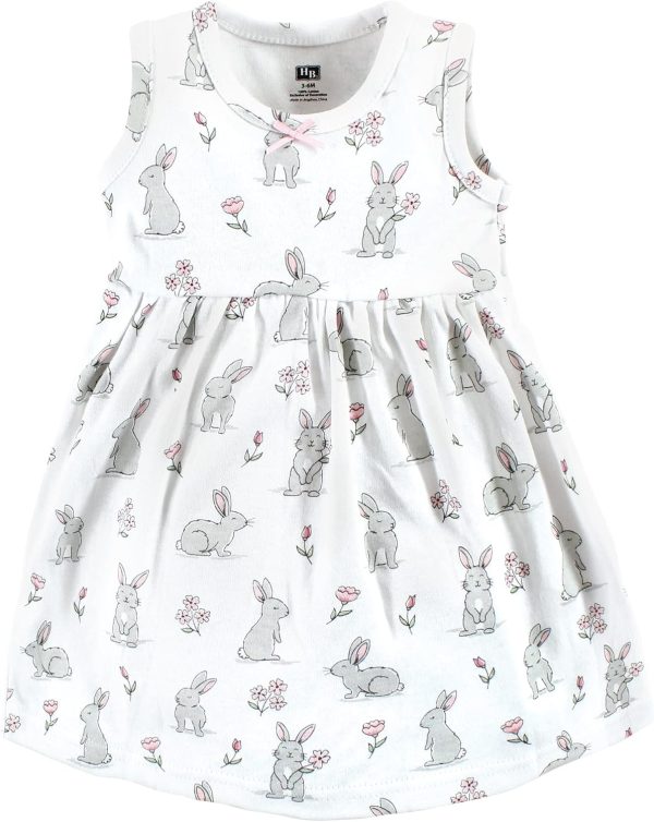 Hudson Baby Baby Girls' Cotton Dress and Cardigan Set - Image 83