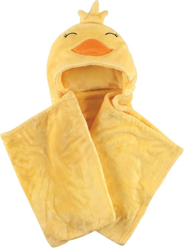 Hudson Baby Unisex Baby and Toddler Hooded Animal Face Plush Blanket, Flamingo, One Size - Image 60