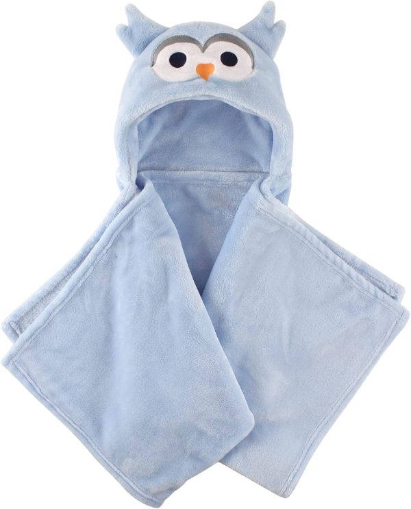 Hudson Baby Unisex Baby and Toddler Hooded Animal Face Plush Blanket, Flamingo, One Size - Image 64