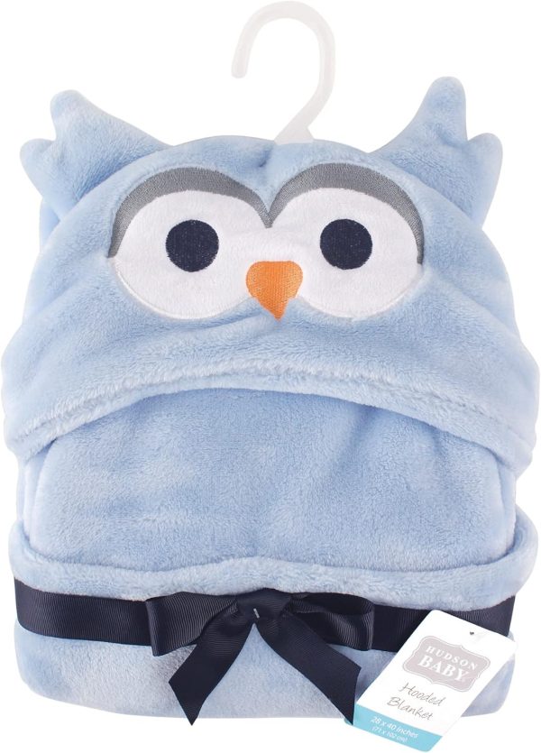 Hudson Baby Unisex Baby and Toddler Hooded Animal Face Plush Blanket, Flamingo, One Size - Image 65