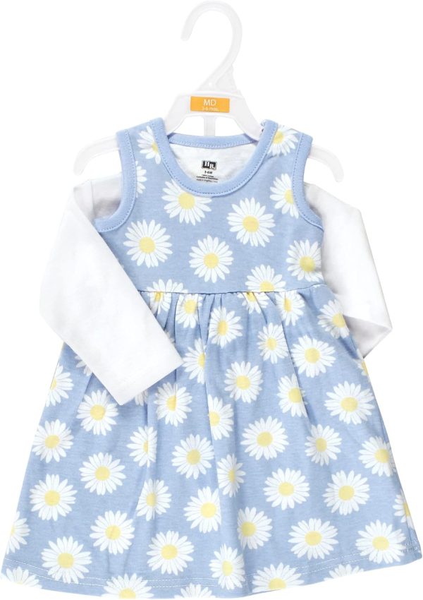 Hudson Baby Baby Girls' Cotton Dress and Cardigan Set - Image 93