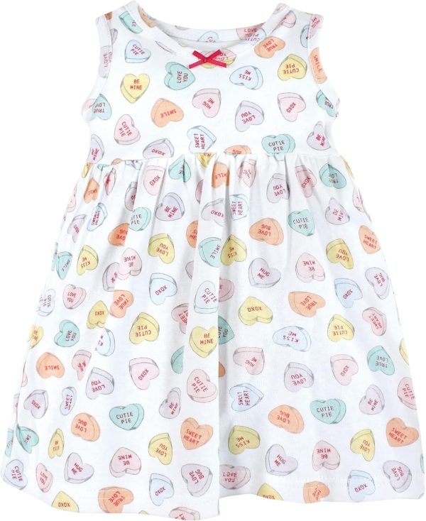 Hudson Baby Baby Girls' Cotton Dress and Cardigan Set - Image 105