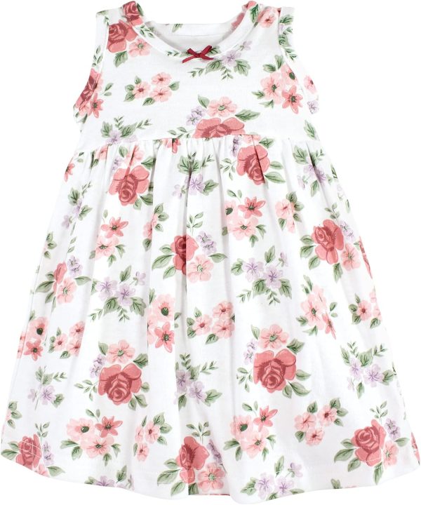 Hudson Baby Baby Girls' Cotton Dress and Cardigan Set - Image 111