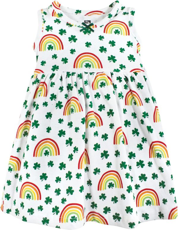 Hudson Baby Baby Girls' Cotton Dress and Cardigan Set - Image 116