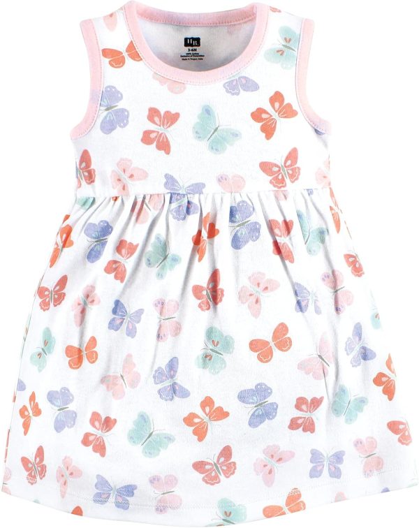 Hudson Baby Baby Girls' Cotton Dress and Cardigan Set - Image 135