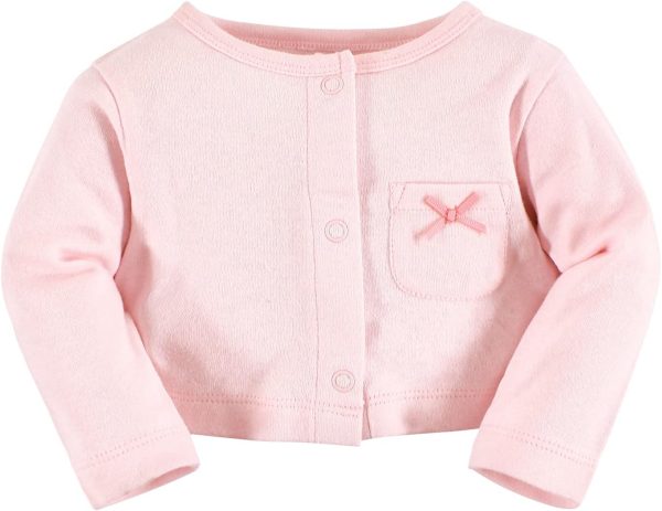 Hudson Baby Baby Girls' Cotton Dress and Cardigan Set - Image 136