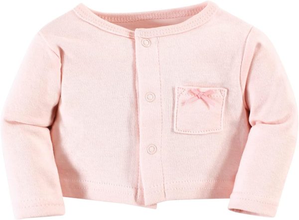 Hudson Baby Baby Girls' Cotton Dress and Cardigan Set - Image 143