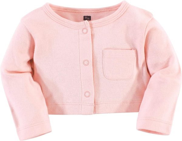 Hudson Baby Baby Girls' Cotton Dress and Cardigan Set - Image 147