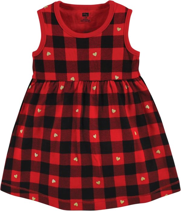 Hudson Baby Baby Girls' Cotton Dress and Cardigan Set - Image 152