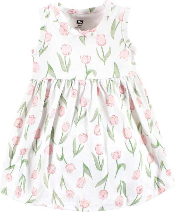 Hudson Baby Baby Girls' Cotton Dress and Cardigan Set - Image 167