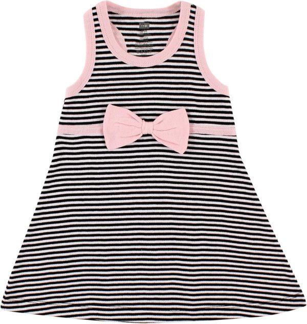 Hudson Baby Baby Girls' Cotton Dress and Cardigan Set - Image 172