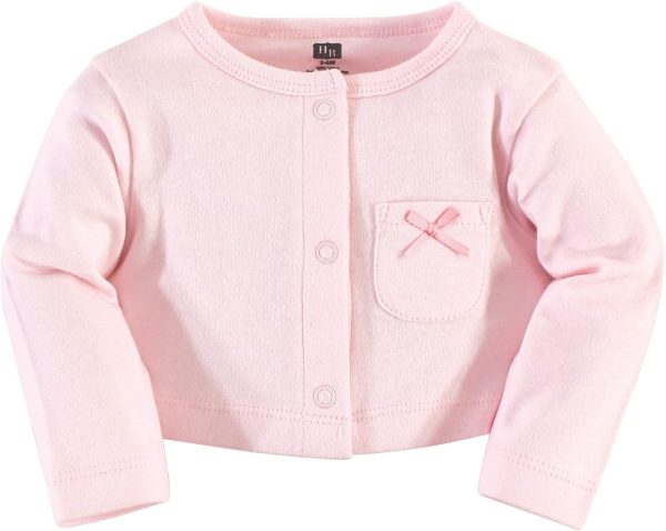 Hudson Baby Baby Girls' Cotton Dress and Cardigan Set - Image 191